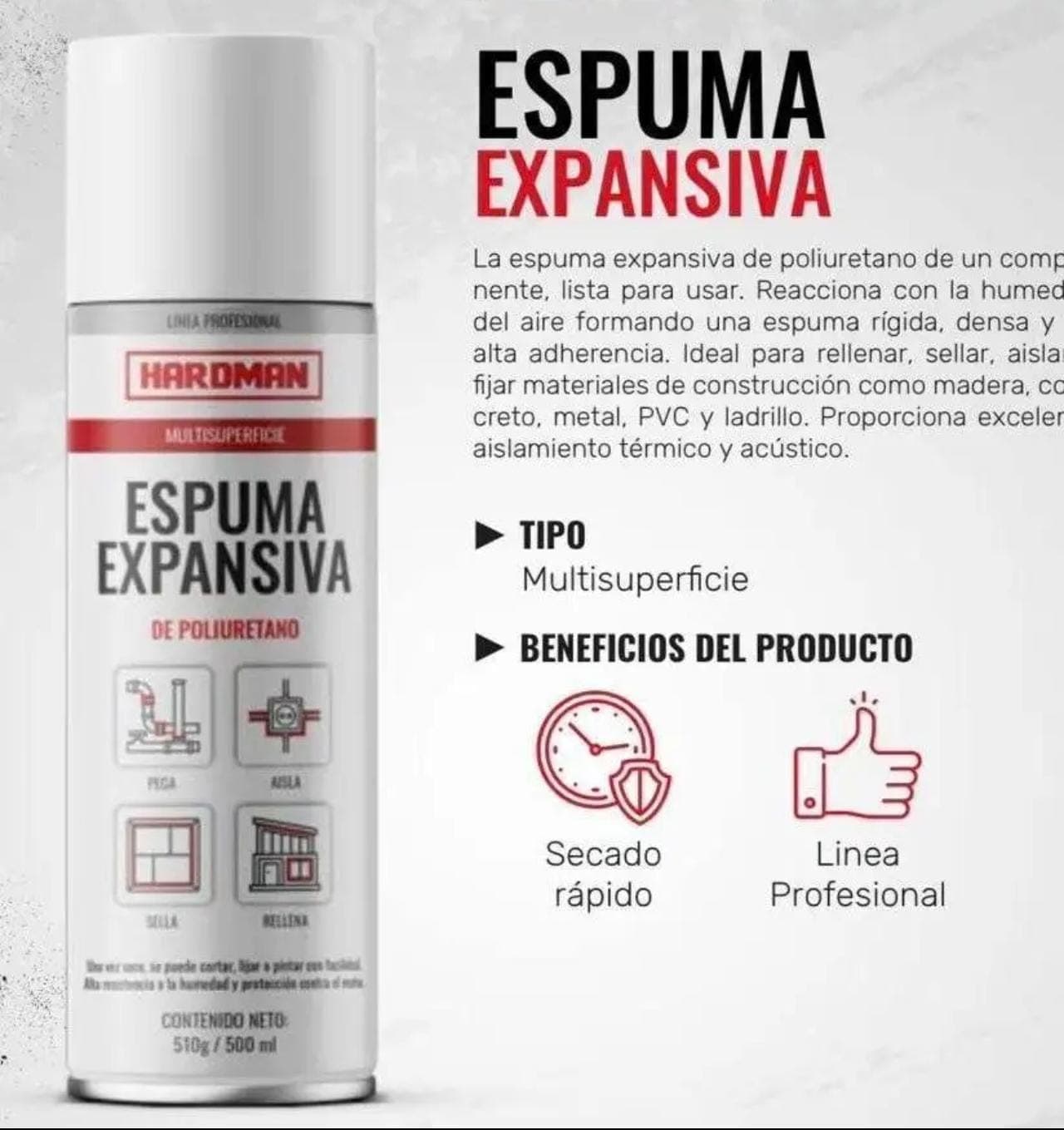 ESPUMA EXPANSIVA DE POLIURETANO
