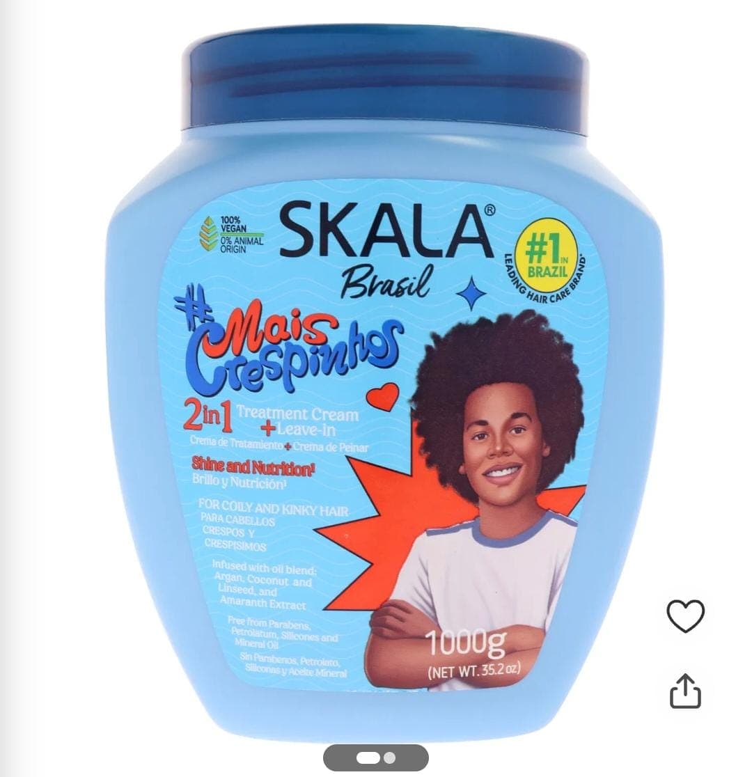 CREMA SKALA MAIS CRESPINHOS - 2 EN 1 TRATAMIENTO + LEAVE-IN - 1 KILO (ORIGINAL)